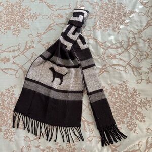 Victoria's Secret PINK Black Gray White Scarf